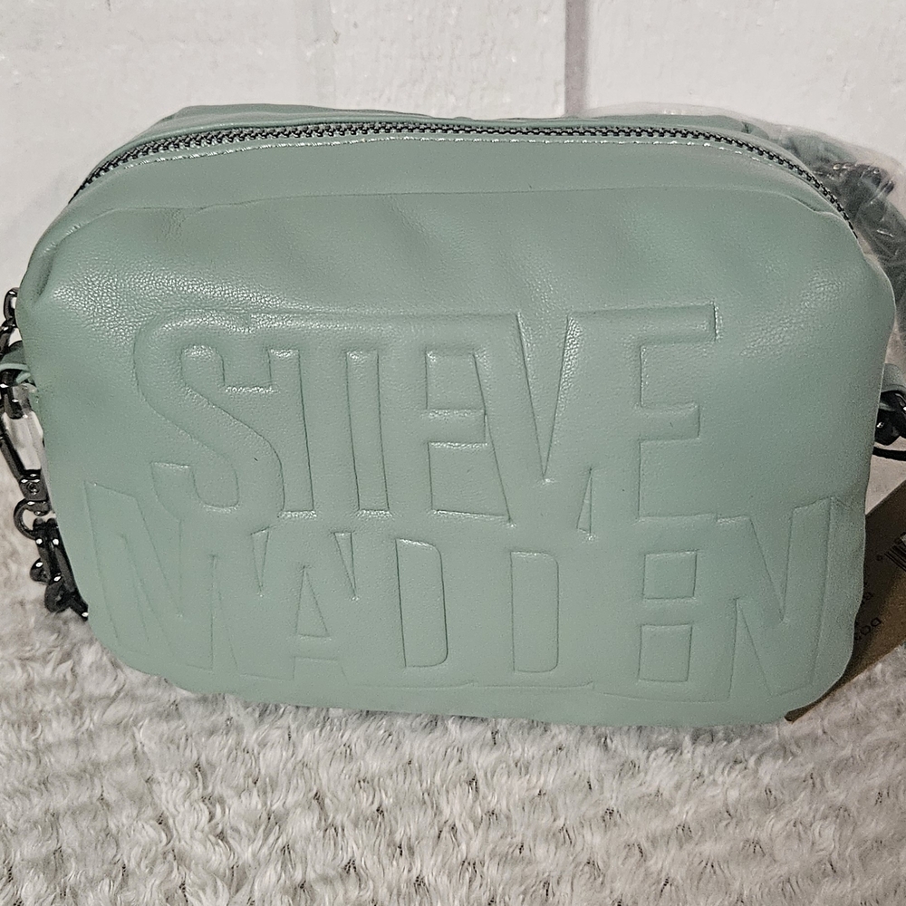 Steve Madden Light Green Embossed Crossbody Bag